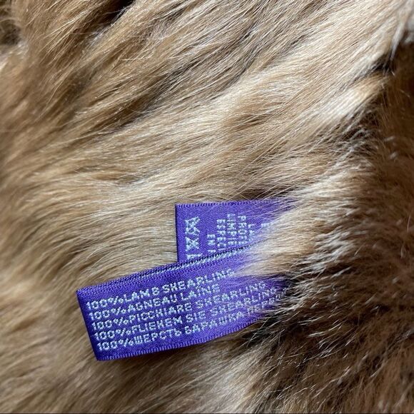 Ralph Lauren Collection Brown & Tan Shearling Contoured Sleeveless Gilet - Picture 9 of 16